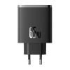 Sieťový nabíjací adaptér Baseus OS-Cube Pro, USB-A + 2 x USB Type-C, 65 W, čierny Sieťový nabíjací adaptér Baseus OS-Cube Pro, USB-A + 2 x USB Type-C, 65 W, čierny
