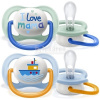Philips Consumer Lifestyle B.V. AVENT CUMLÍK 0-6M Ultra air text, chlapec na utišovanie, silikón (inov.2021) 1x2 ks Philips Consumer Lifestyle B.V. AVENT CUMLÍK 0-6M Ultra air text, chlapec na utišovanie, silikón (inov.2021) 1x2 ks
