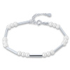 MINET Strieborný náramok s prírodnými perlami JMAS7059SB16 MINET Strieborný náramok s prírodnými perlami JMAS7059SB16