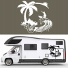 Šablóna na maľovanie na auto SURFING CAMPER PALMA KVETY 94x87cm Šablóna na maľovanie na auto SURFING CAMPER PALMA KVETY 94x87cm