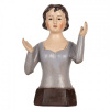 Clayre & Eef Šedá antik dekorácia busta žena - 12*9*20 cm - Clayre & Eef Clayre & Eef Šedá antik dekorácia busta žena - 12*9*20 cm - Clayre & Eef