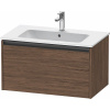 DURAVIT Ketho 2 závesná skrinka pod umývadlo, 1 zásuvka, 810 x 480 x 440 mm, orech tmavý, K25063021210000 DURAVIT Ketho 2 závesná skrinka pod umývadlo, 1 zásuvka, 810 x 480 x 440 mm, orech tmavý, K25063021210000
