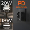 MCN Prúdová zásuvka Maclean x2 + 4xUSB, rozdeľovač s 2 zásuvkami, 2xUSB A, 2xUSB C PD 20W, 1x16A + 1x6A, MCE249 F/B MCN Prúdová zásuvka Maclean x2 + 4xUSB, rozdeľovač s 2 zásuvkami, 2xUSB A, 2xUSB C PD 20W, 1x16A + 1x6A, MCE249 F/B