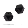 Silikónové koráliky hexagón 17mm Black - 2 ks Silikónové koráliky hexagón 17mm Black - 2 ks