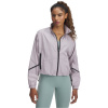 Under Armour Women's Woven Sheen Performance Training Jacket Gray 14 (L) Under Armour Women's Woven Sheen Performance Training Jacket Gray 14 (L)