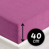 Froté napínacie prestieradlo na extra vysoký matrac FR-009 Orgovánové 180 x 200 - výška 40 cm Froté napínacie prestieradlo na extra vysoký matrac FR-009 Orgovánové 180 x 200 - výška 40 cm