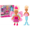 Lean Toys Mini bábika Morská panna a víla 2v1 Lean Toys Mini bábika Morská panna a víla 2v1