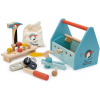 Tender Leaf Toys drevený kufrík Tap Tap Tool box s pracovným náradím a zatĺkačkou Tender Leaf Toys drevený kufrík Tap Tap Tool box s pracovným náradím a zatĺkačkou