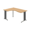 OFFICE PRO s.r.o. HOBIS kancelársky stôl pracovný tvarový, ergo pravý - FE 2005 P, dub OFFICE PRO s.r.o. HOBIS kancelársky stôl pracovný tvarový, ergo pravý - FE 2005 P, dub