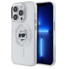 Karl Lagerfeld IML MagSafe iPhone 13 Pro Max Biele Metalické Puzdro Choupette's Head Karl Lagerfeld IML MagSafe iPhone 13 Pro Max Biele Metalické Puzdro Choupette's Head