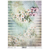 Ryžový papier - A4 - kvety - motív R1396 Ryžový papier - A4 - kvety - motív R1396