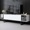 TV stolík Chrome Line - White, Black TV stolík Chrome Line - White, Black