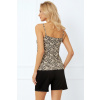 Italian Fashion Dámske pyžamo Gujana - viskóza Béžovo-čierna L Italian Fashion Dámske pyžamo Gujana - viskóza Béžovo-čierna L