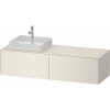 DURAVIT White Tulip závesná skrinka pod umývadlo na dosku (umývadlo vľavo), 2 zásuvky, 1600 x 550 x 408 mm, nordická biela matná lakovaná, WT4864L39390000 DURAVIT White Tulip závesná skrinka pod umývadlo na dosku (umývadlo vľavo), 2 zásuvky, 1600 x 550 x 408 mm, nordická biela matná lakovaná, WT4864L39390000