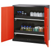 Skriňa na chemikálie Systema CS-102, 2 výsuvné vane, červené dvojkrídlové dvere Skriňa na chemikálie Systema CS-102, 2 výsuvné vane, červené dvojkrídlové dvere