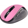 Myš C-TECH WLM-02P, černo-růžová, bezdrátová, 1600DPI, 6 tlačítek, USB nano receiver Myš C-TECH WLM-02P, černo-růžová, bezdrátová, 1600DPI, 6 tlačítek, USB nano receiver