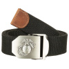 MFH opasok 4cm so striebornou sponou USMC ČIERNY MFH opasok 4cm so striebornou sponou USMC ČIERNY