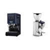 Gaggia New Classic E24 BC, blue + Rocket Espresso FAUSTO 2.1, chrome Gaggia New Classic E24 BC, blue + Rocket Espresso FAUSTO 2.1, chrome