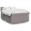 Box spring postel s matrací taupe 140x200 cm textil 3289402 Box spring postel s matrací taupe 140x200 cm textil 3289402