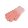 Dámske pletené rukavice - koralová svetlá ružová Dámske pletené rukavice - koralová svetlá ružová