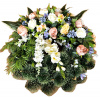Luxusný smútočný veniec borovicový exclusive ruže, pivonky, delphinium a doplnky 70cm x 80cm Luxusný smútočný veniec borovicový exclusive ruže, pivonky, delphinium a doplnky 70cm x 80cm
