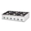 Vestavný plynový sporák 6 hořáků (3,5+2x5+2x7+9), G30 1200x700x250mm | STALGAST, Linia 700 inox Vestavný plynový sporák 6 hořáků (3,5+2x5+2x7+9), G30 1200x700x250mm | STALGAST, Linia 700 inox
