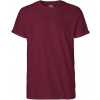 NEUTRAL O 60012 / Pánske bio tričko s vyhrnutými rukávmi - bordeaux XL NEUTRAL O 60012 / Pánske bio tričko s vyhrnutými rukávmi - bordeaux XL
