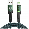 Kábel McDodo USB - Apple Lightning 1,8 m zelený Kábel McDodo USB - Apple Lightning 1,8 m zelený