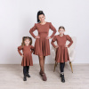 Trojset- Anita slim šaty s puf rukávmi Veľkosť dieťa 1: 86/92, Veľkosť dieťa 2: 110/116, Veľkosť mama: XL Trojset- Anita slim šaty s puf rukávmi Veľkosť dieťa 1: 86/92, Veľkosť dieťa 2: 110/116, Veľkosť mama: XL