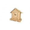 Woodcraft Drevené 3D puzzle hodiny domček Woodcraft Drevené 3D puzzle hodiny domček