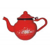 Čajník buclák smaltovaný s kvetmi 1,25 l (kanvica na čaj červená smaltovaná s kvetmi) Čajník buclák smaltovaný s kvetmi 1,25 l (kanvica na čaj červená smaltovaná s kvetmi)