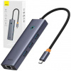 Dokovacia stanica Baseus Ultra Joy USB 6v1 (USB-C/1xHDMI4K30Hz/3xUSB 3.0/1xPD/RJ45) sivá Dokovacia stanica Baseus Ultra Joy USB 6v1 (USB-C/1xHDMI4K30Hz/3xUSB 3.0/1xPD/RJ45) sivá