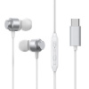 Joyroom Joyroom Earphone Wired In-Ear Headphones with Remote and Microphone, Type-C USB, Silver EU (JR-EC06) Joyroom Joyroom Earphone Wired In-Ear Headphones with Remote and Microphone, Type-C USB, Silver EU (JR-EC06)
