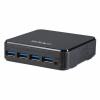 USB rozbočovač Startech HBS304A24A Čierna 5 Gbit/s USB rozbočovač Startech HBS304A24A Čierna 5 Gbit/s