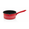 Metalac Červený puntík, Rendlík 12 cm, 0,67 l, černý vnitřek Metalac Červený puntík, Rendlík 12 cm, 0,67 l, černý vnitřek