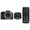 Canon EOS R100 + RF-S 18-45 mm f/4.5-6.3 IS STM + RF 75-300 mm f/4-5.6 Canon EOS R100 + RF-S 18-45 mm f/4.5-6.3 IS STM + RF 75-300 mm f/4-5.6