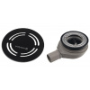 Polysan Flexia Kúpeľňový sifón, priemer 90 mm, DN40, kruhový uzáver čierny 17751 Polysan Flexia Kúpeľňový sifón, priemer 90 mm, DN40, kruhový uzáver čierny 17751