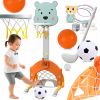 DETSKÝ BASKETBALOVÝ KOŠ NA HRANIE 4V1 S FUTBALOM A MINI GOLFOM DETSKÝ BASKETBALOVÝ KOŠ NA HRANIE 4V1 S FUTBALOM A MINI GOLFOM