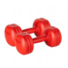 Posilňovacie činky 2x3kg, REBEL ACTIVE RBA-2308, červené Posilňovacie činky 2x3kg, REBEL ACTIVE RBA-2308, červené