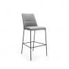profim Barová stolička Chic, výška sedu 79 cm, rám čierny, látka Next NX-12 sivá profim Barová stolička Chic, výška sedu 79 cm, rám čierny, látka Next NX-12 sivá