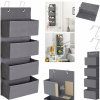 ORGANIZÉR ZÁVESNÝ NA DVERE 33,5 x 12 x 100 cm ŠEDÝ 4 VRECKÁ TAŠKA ORGANIZÉR ZÁVESNÝ NA DVERE 33,5 x 12 x 100 cm ŠEDÝ 4 VRECKÁ TAŠKA