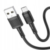 Kábel Hoco USB - microUSB typ B, 1 m, čierny Kábel Hoco USB - microUSB typ B, 1 m, čierny