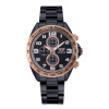 Čierne pánske hodinky Audaz Watches s oceľovým pásikom Sprinter ADZ-2025-04 - 45MM Čierne pánske hodinky Audaz Watches s oceľovým pásikom Sprinter ADZ-2025-04 - 45MM