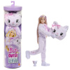 Mattel Barbie CUTIE REVEAL Barbie sladké mašle - fialové mačiatko Mattel Barbie CUTIE REVEAL Barbie sladké mašle - fialové mačiatko