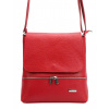 MiaMore Dollaro kožená crossbody taška 27x25x9 cm Červená MiaMore Dollaro kožená crossbody taška 27x25x9 cm Červená