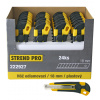 Nôž Strend Pro UKBOX-85, 18 mm, odlamovací, plastový, Sellbox 24 ks Nôž Strend Pro UKBOX-85, 18 mm, odlamovací, plastový, Sellbox 24 ks