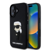 Karl Lagerfeld 3D Rubber Ikonik zadný kryt pre iPhone 16 Black Karl Lagerfeld 3D Rubber Ikonik zadný kryt pre iPhone 16 Black