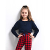 Dievčenské pyžamo SENSIS Bonnie Kids Girls 110-128 tmavo modrá 110-116 Dievčenské pyžamo SENSIS Bonnie Kids Girls 110-128 tmavo modrá 110-116