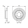 BOSCH Brzdový kotúč 0986479V32 BOSCH Brzdový kotúč 0986479V32