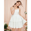 Dievčenské šaty - Shein White Elegantné šaty R.164 D002102 (Elegantné šaty princezná svadba 92/98) Dievčenské šaty - Shein White Elegantné šaty R.164 D002102 (Elegantné šaty princezná svadba 92/98)